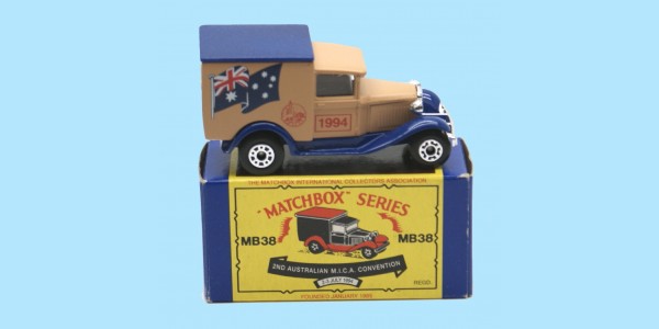 MATCHBOX: MB38 - FORD MODEL A VAN - 2ND AUSTRALIAN MICA CONVENTION - MINT