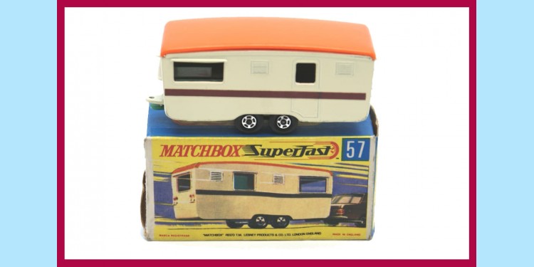 MATCHBOX SUPERFAST: 57B ECCLES CARAVAN - BOXED - MINT
