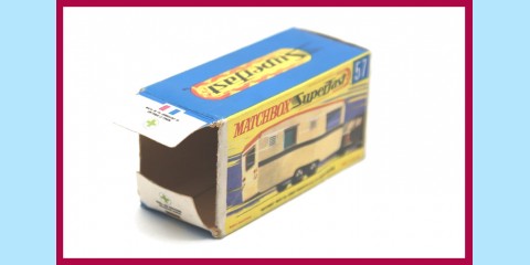MATCHBOX SUPERFAST: 57B ECCLES CARAVAN - BOXED - MINT