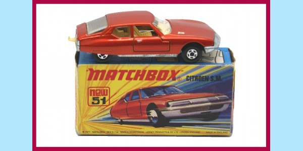 MATCHBOX SUPERFAST: 51B CITROEN SM - BRONZE - BOX  I1 - MINT