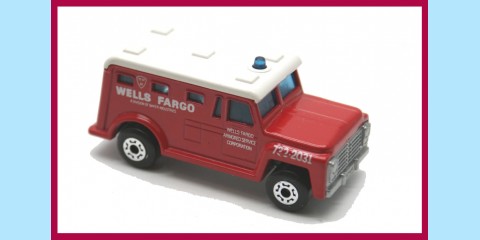 MATCHBOX SUPERFAST: 69C - SECURITY TRUCK - 'WELLS FARGO' - EXCELLENT - BOX K