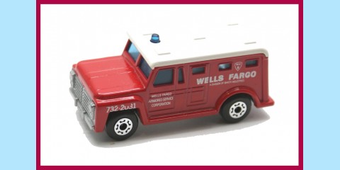 MATCHBOX SUPERFAST: 69C - SECURITY TRUCK - 'WELLS FARGO' - EXCELLENT - BOX K