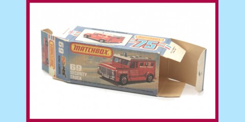 MATCHBOX SUPERFAST: 69C - SECURITY TRUCK - 'WELLS FARGO' - EXCELLENT - BOX K