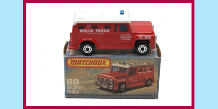 MATCHBOX SUPERFAST: 69C SECURITY TRUCK - BOX K - EXCELLENT