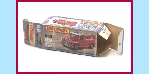 MATCHBOX SUPERFAST: 69C SECURITY TRUCK - BOX K - EXCELLENT