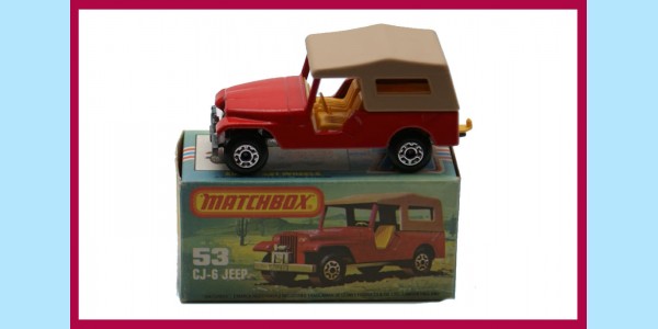MATCHBOX SUPERFAST: 53C CJ-6 JEEP (RED) - BOX K - MINT