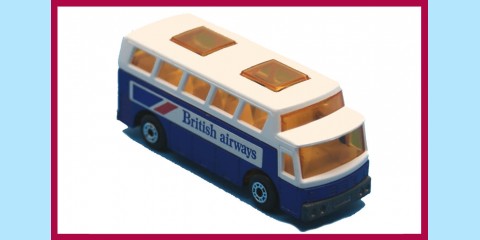 MATCHBOX SUPERFAST: 65B AIRPORT COACH - BA - BOX K - MINT