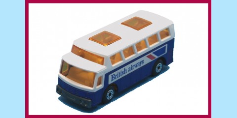 MATCHBOX SUPERFAST: 65B AIRPORT COACH - BA - BOX K - MINT