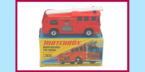 MATCHBOX SUPERFAST: 35A - MERRYWEATHER FIRE ENGINE - MINT - BOX I2