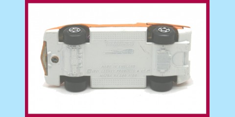 MATCHBOX SUPERFAST: 66B - MAZDA RX500 - ORANGE/WHITE - NEAR MINT - BOX I1