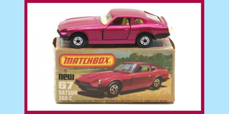 MATCHBOX SUPERFAST: 67C - DATSUN 260-Z - METALLIC CRIMSON - MINT - BOX K