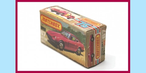 MATCHBOX SUPERFAST: 67C - DATSUN 260-Z - METALLIC CRIMSON - MINT - BOX K