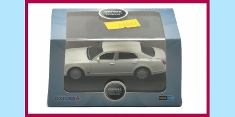 OXFORD: 76BM001 - 2012 BENTLEY MULSANNE - WHITE - NEW