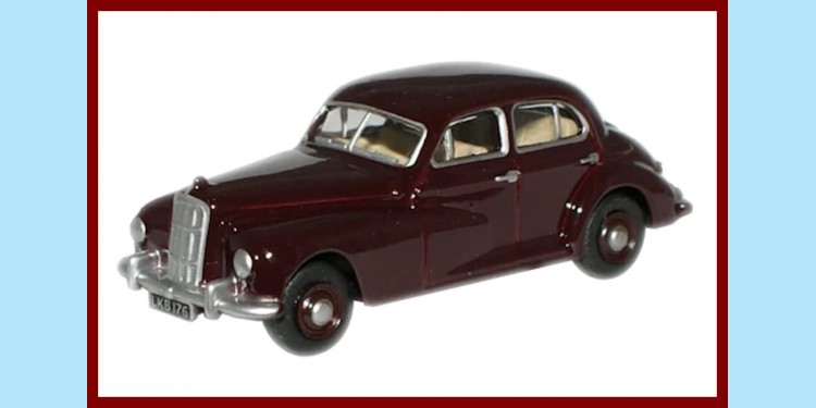 OXFORD: 76MS001 - MORRIS SIX SALOON - MAROON - NEW