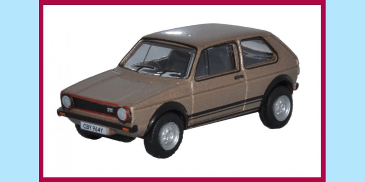 OXFORD: 76GF006 - VOLKSWAGEN GOLF GTI - METALLIC BROWN - NEW