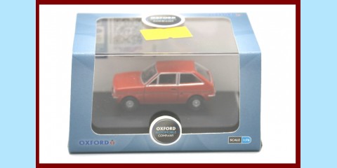 OXFORD: 76FF006 - FORD FIESTA MKI - RED - NEW