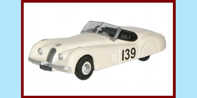 OXFORD: 76XK120004 - JAGUAR XK120 - WHITE - NEW OXFORD: 76XK120004 - JAGUAR XK120 - WHITE - NEW