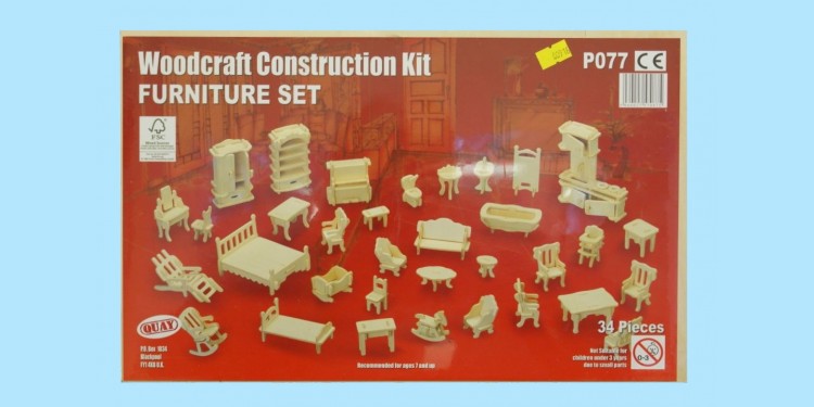 QUAY: P077 - WOODCRAFT KIT - FURNITURE SET - NEW - SEALED