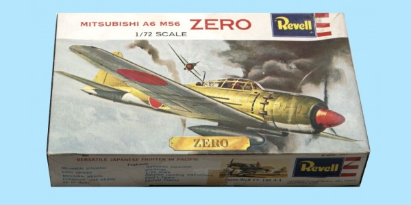 REVELL: H-617 MITSUBISHI A6 M56 ZERO - JAPANESE FIGHTER - UNMADE KIT