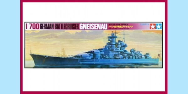 TAMIYA: 120 - GERMAN BATTLECRUISER GNEISENAU - ORIGINAL BOX - SEALED
