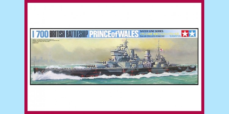 TAMIYA: 122 - BRITISH BATTLESHIP PRINCE OF WALES - ORIGINAL BOX - SEALED