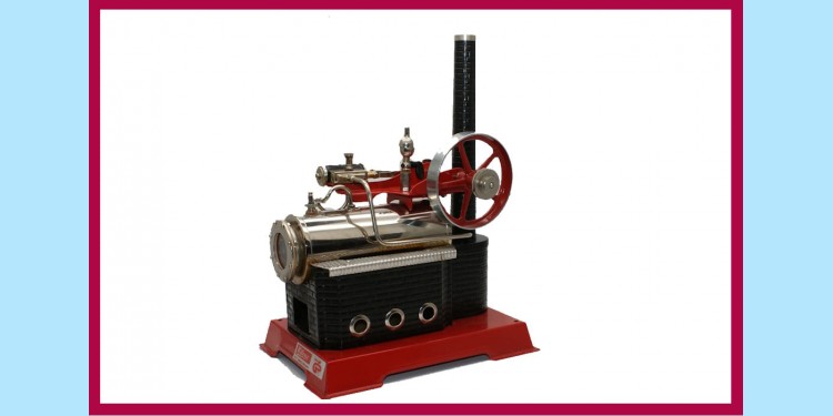 WILESCO: D14 DAMPFMASCHINE - STATIONARY STEAM ENGINE -NEAR MINT